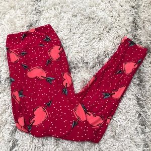 LuLaRoe Pants - LuLaRoe TC heart leggings LuLaRoe Pants - LuLaRoe TC heart leggings